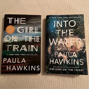 Pair of Paula Hawkins Thrillers- The Girl On The Train & Into The Water
